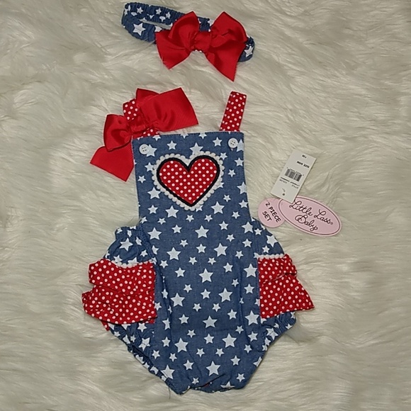 Little Lass Other - NWT Little Lass Baby 4th of July outfit